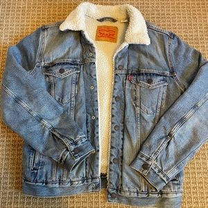 Levi Ex-Boyfriend Sherpa Trucker Jacket